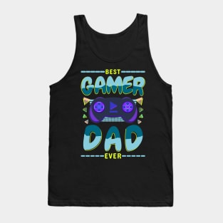 Best Gamer Dad Ever Gaming Console Tank Top